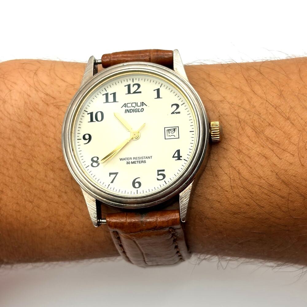 Vintage Silver Acqua Men's Watch